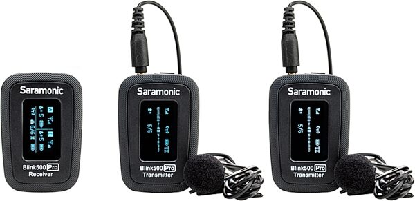 Saramonic Blink 500 PRO B2 Dual Wireless Lavalier Microphone System, Action Position Back