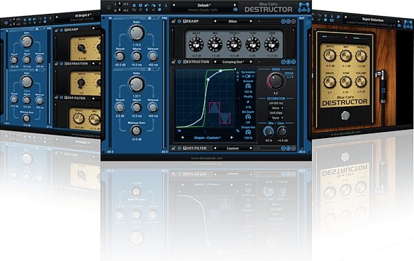 Blue Cat Audio Destructor Distortion Audio Plug-in, Digital Download, Action Position Back