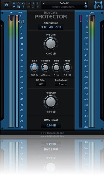 Blue Cat Audio Protector Limiter Plug-in Software, Digital Download, view