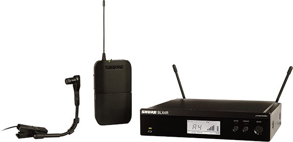 Shure BLX14R/B98 Wireless Instrument Microphone System, Band H11 (572-596 MHz), Blemished, Action Position Back