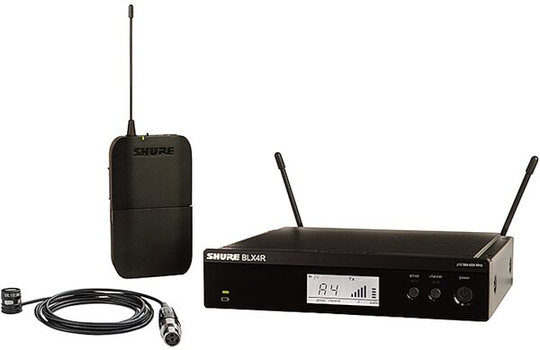 Shure BLX14R/W85M Wireless WL185m Lavalier Microphone System, Band H10 (542-572 MHz), Main