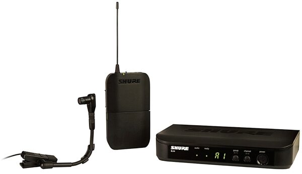 Shure BLX14/B98 Wireless Clip-on Instrument Condenser Microphone System, Band H9 (512-542 MHz), Main