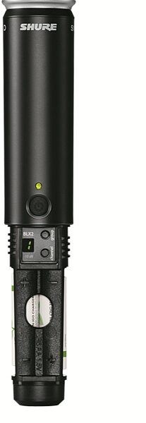 Shure BLX2/SM58 Handheld Wireless SM58 Microphone Transmitter, Band H10 (542-572 MHz), Battery Access