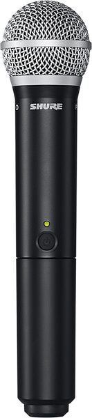 Shure BLX1288/CVL Combination Wireless CVL Lavalier and PG58 Handheld Microphone System, Band J11 (596-616 MHz), Open Box (Very Good), Action Position Back