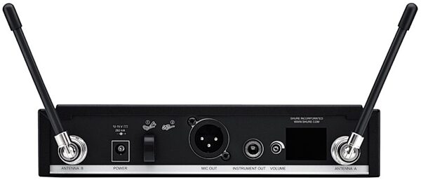 Shure Rackmount BLX4 Wireless Receiver for BLX Wireless System, Band H10, Back