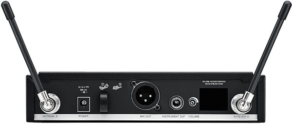 Shure BLX24R/SM58 Handheld Wireless SM58 Microphone System, Band J11 (596-616 MHz), Detail Side