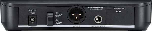 Shure BLX4 Wireless Receiver for BLX Wireless System, Band H10, Warehouse Resealed, Action Position Back