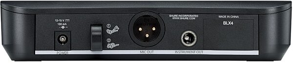 Shure BLX24/B58 Handheld Wireless Beta58A Microphone System, Band J11 (596-616 MHz), Detail Side
