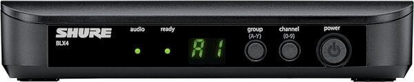 Shure Rackmount BLX4 Wireless Receiver for BLX Wireless System, Band H10, Action Position Back