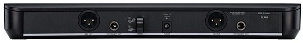 Shure BLX88 Dual Wireless Receiver for BLX Wireless System, Band H10, Open Box (Like New), Back