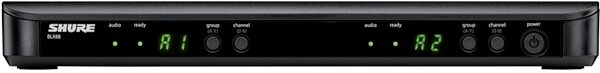 Shure BLX288/B58 Dual-Channel Beta 58 Wireless Handheld Microphone System, Band H9 (512-542 MHz), Detail Side