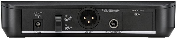 Shure BLX14/P31 PGA31 Wireless Headset Microphone System, Band H10 (542-572 MHz), Back