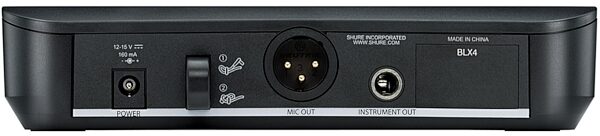 Shure BLX14R/SM35 Wireless Headset Microphone System, Band J11 (596-616 MHz), Receiver Back