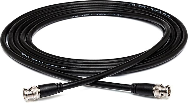 Hosa BNC-06-100 Pro 75-ohm Coax Cable, 10 foot, BNC-06-110, Action Position Back