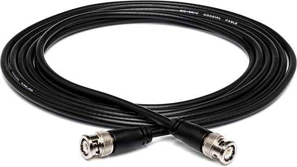 Hosa BNC 50-ohm Coax Cable, 1 foot, Action Position Back