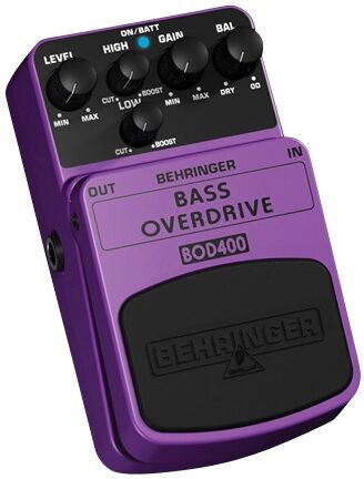 Behringer BOD400 Bass Overdrive Pedal, Left