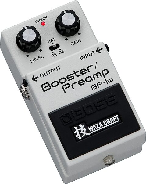 Boss BP-1W Waza Booster Preamp Pedal, New, Action Position Back