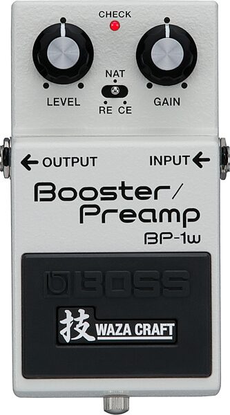 Boss BP-1W Waza Booster Preamp Pedal, New, Action Position Back