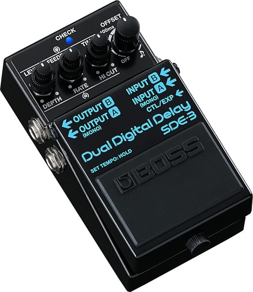 Boss SDE-3 Dual Digital Delay Pedal, New, Action Position Back