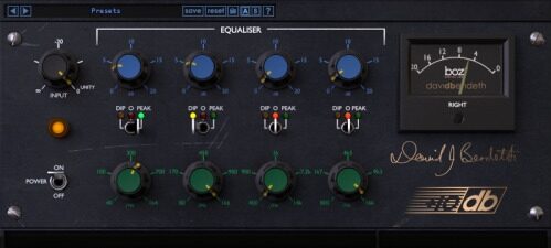 Boz Digital Plus 10dB Equalizer Audio Plug-in Software, Digital Download, Screenshot Front