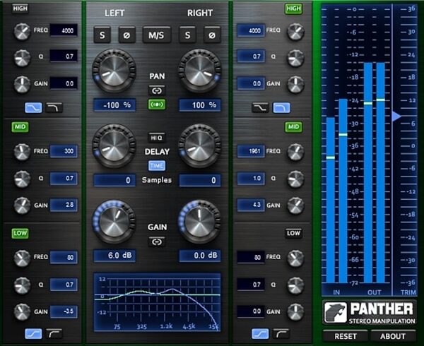 Boz Digital Panther Stereo Manipulator Software, Digital Download, Screenshot Front