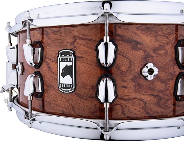 Mapex Black Panther Shadow Birch/Walnut Snare, 6.5X14 inch, Action Position Back