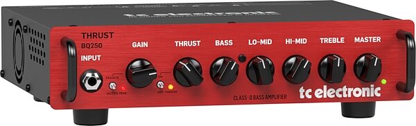 TC Electronic Thrust BQ250 Micro Bass Amplifier Head, Action Position Back