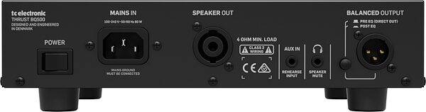 TC Electronic Thrust BQ500 Micro Bass Amplifier Head (500 Watts), Action Position Back