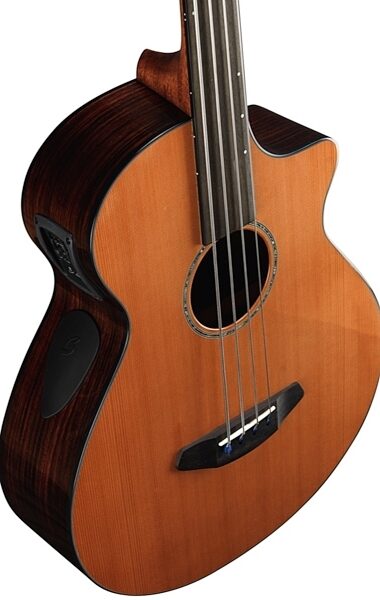 Breedlove Solo Fretless II Bass Acoustic-Electric Bass (with Gig Bag), Alt