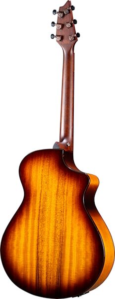 Breedlove Pursuit Exotic S Concert Acoustic-Electric Guitar, Left-Handed, Tigers Eye, Action Position Back