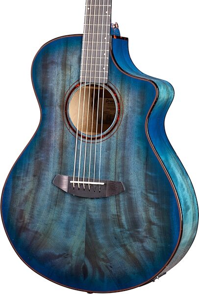 Breedlove Pursuit Exotic S Concert CE Myrtlewood Acoustic-Electric Guitar, Blue Eyes, B-Stock, Action Position Back