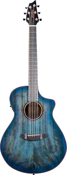 Breedlove Pursuit Exotic S Concert CE Myrtlewood Acoustic-Electric Guitar, Blue Eyes, B-Stock, Action Position Back