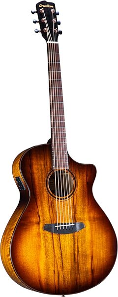 Breedlove ECO Pursuit Exotic S Concerto CE Acoustic-Electric Guitar, Tiger&#039;s Eye, Action Position Back