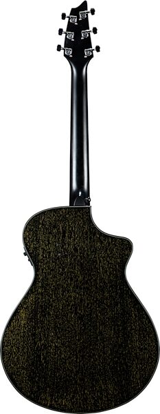 Breedlove Rainforest S Concert CE Acoustic-Electric Guitar, Left-Handed, Black Gold, Action Position Back