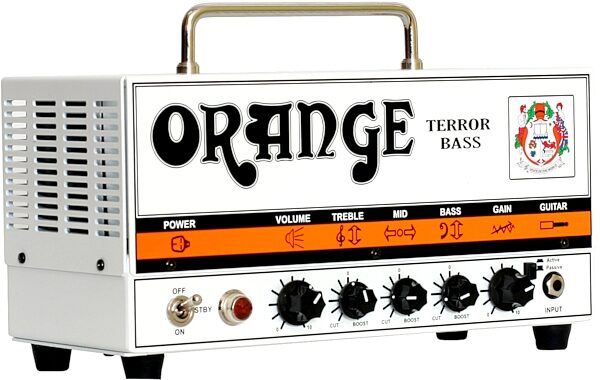Orange BT500H Terror Bass 500 Amplifier Head with Gig Bag (500 Watts), Left