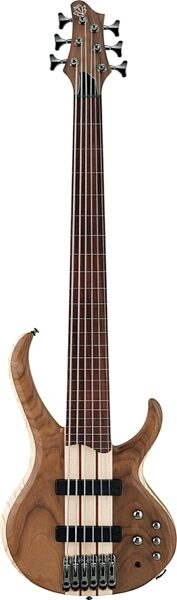 Ibanez BTB676F Fretless Electric Bass, 6-String, Natural