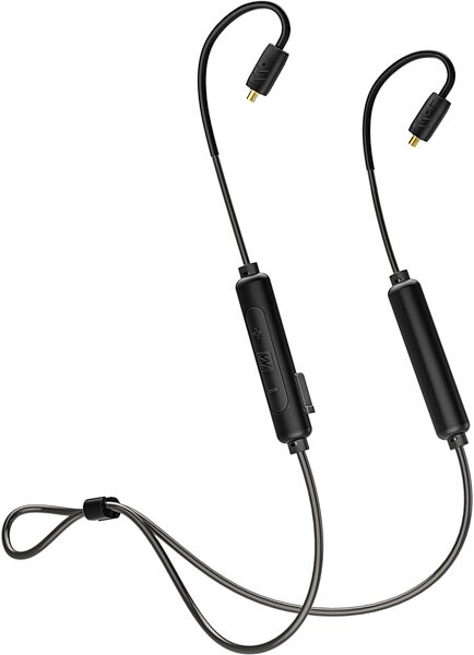 MEE Audio BTX2 Universal Bluetooth Wireless Cable, Black, Action Position Back