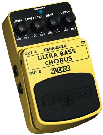 Behringer BUC400 Ultra Bass Chorus Pedal, Left