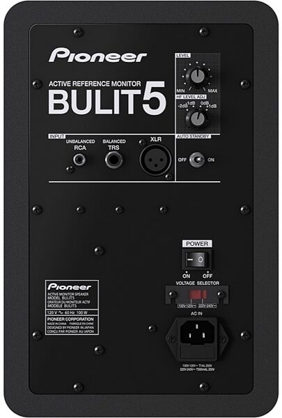 Pioneer Bulit5 Powered Studio Monitor, Rear
