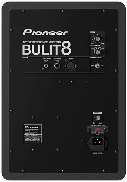 Pioneer Bulit8 Powered Studio Monitor, Rear