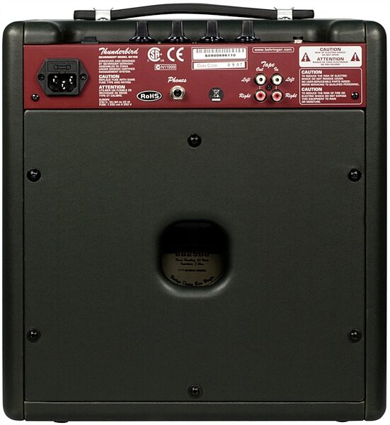 Behringer BX108 Thunderbird Bass Combo Amplifier (15 Watts, 1x8"), Rear