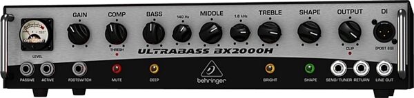 Behringer Ultrabass BX2000H Bass Amplifier Head (2000 Watts), Main