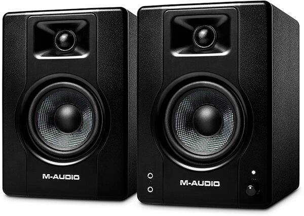 M-Audio BX4 Powered Reference Studio Monitors, Action Position Back