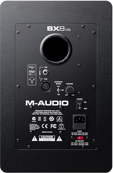 M-Audio BX8 D3 Active Studio Monitor, Action Position Back