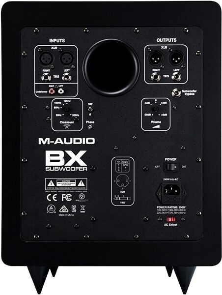 M-Audio BX Studio Subwoofer, Back