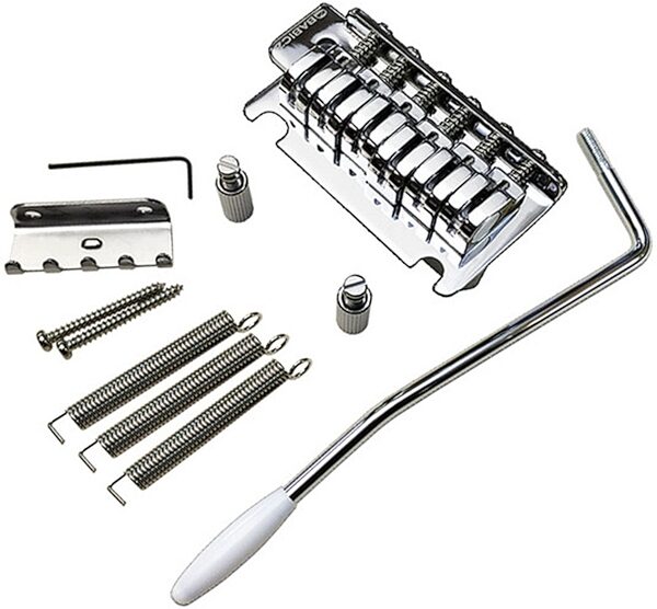 Babicz FCH Z-Series 2-Point Strat Tremolo Bridge, Chrome, Action Position Back