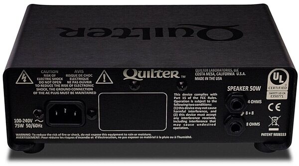 Quilter 101 Reverb Guitar Amplifier Head with Reverb, Warehouse Resealed, Back