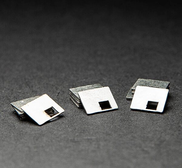 Leo Quan Badass T1 Tele Bridge, Nickel, Action Position Back