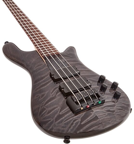 Spector Bantam 4 Short Scale Electric Bass (with Gig Bag), Black Stain Gloss, Blemished, ve