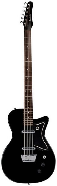 Danelectro '56 Baritone Electric Guitar, Black, Action Position Back